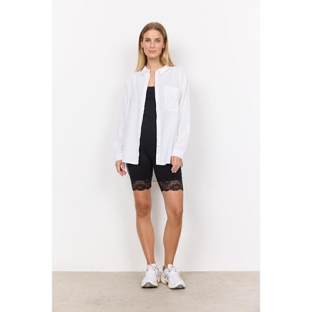 NWT SOYA CONCEPT Marica 268 Black Lace Biker Shorts